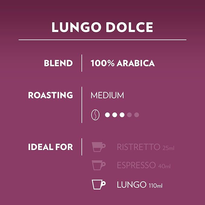 Lungo Dolce - A Modo Mio Capsules (16pk)